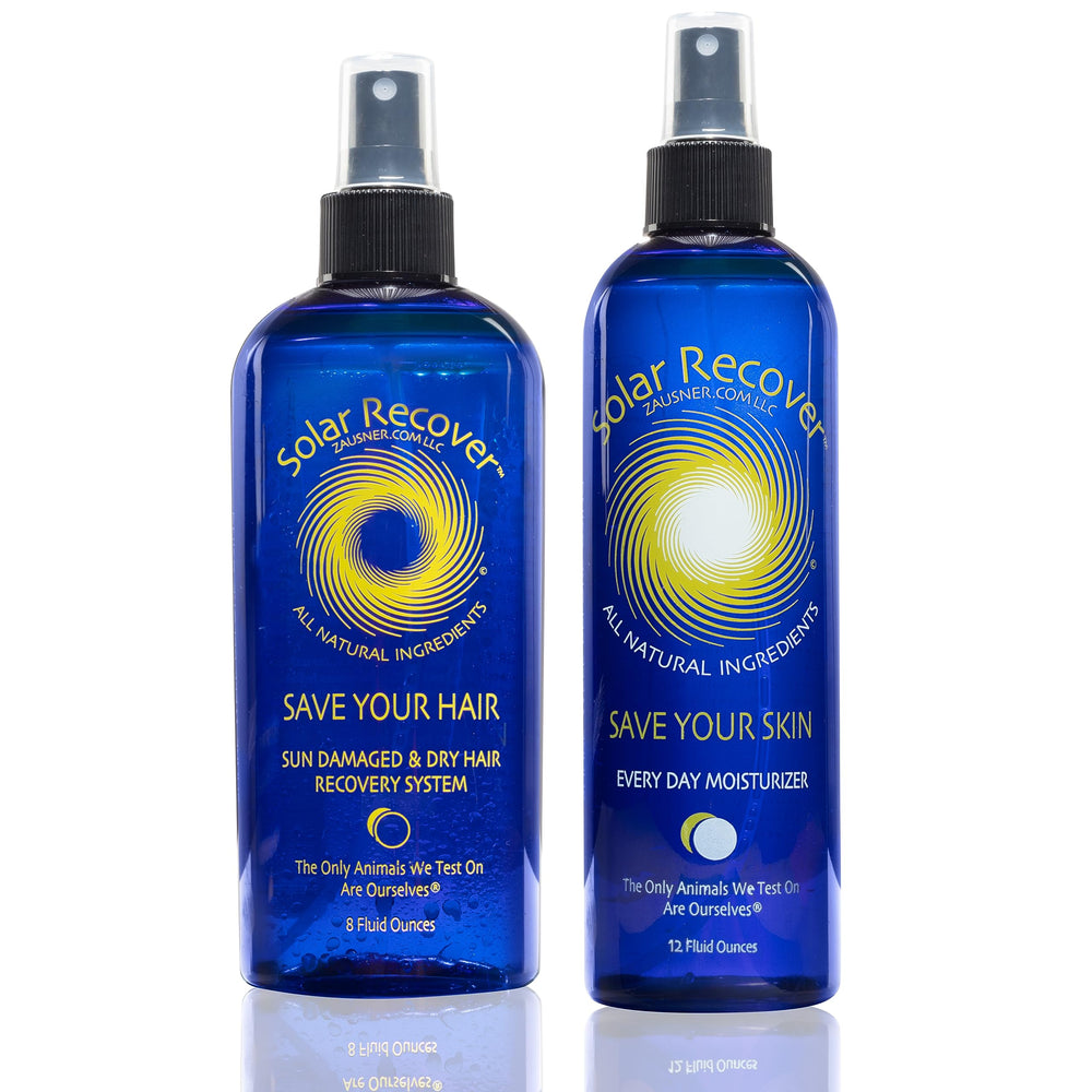 Solar Recover Save Your Skin bottle front for natural sun hydration.
