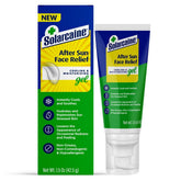Solarcaine After Sun Face Gel cooling image showing immediate relief after sun exposure.