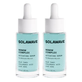 Solawave Renew Complex Serum bottle 1oz ready for daily hydration prep