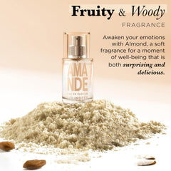 Solinotes Almond EDP spray top view highlighting refined scent