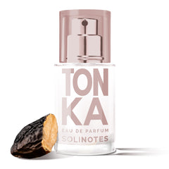 Solinotes Tonka perfume bottle showcases a refined, travel-friendly presentation.