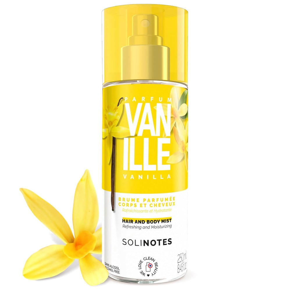 Solinotes Vanilla fragrance mist bottle for daily wear