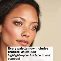 SOLLASY baked palette blush rosy swatch adds natural cheek color