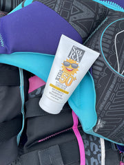 SolRX KID'S SPORT in-use during swimming highlights water resistance for play.