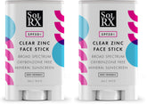 SolRX mineral SPF 50 sunscreen stick for face delivers mineral protection with a clean, non-greasy finish.
