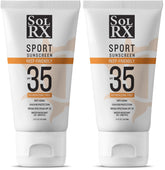 SolRX SPORT SPF 35 per-pack bottle ready for action