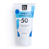 SolRX SPORT SPF 50 bottle shown for outdoor workouts
