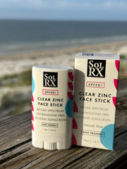 Water-resistant SolRX SPF 50 keeps protection during activities like swimming or sweating.