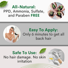 Solutrel Black Hair Dye Shampoo gray-coverage in minutes for a natural look