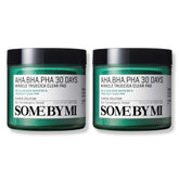 SOME BY MI clear pad pack 2 jar front, showing exfoliating pads for smoother skin