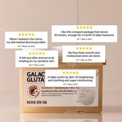 SOME BY MI Galactomyces Glutathione Daily Mask sheets pack ready for routine