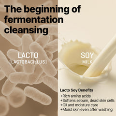 SOME BY MI Lacto Soy ingredients closeup highlights lactic acid and amino acids for hydration