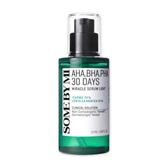 SOME BY MI Miracle Serum Light bottle for gentle exfoliation and soothing hydration