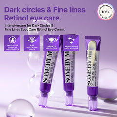 Applying SOME BY MI Retinol Eye Cream under the eye gently