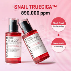 SOME BY MI Snail Trucica Serum texture swirl shows creamy formula for sensitive skin