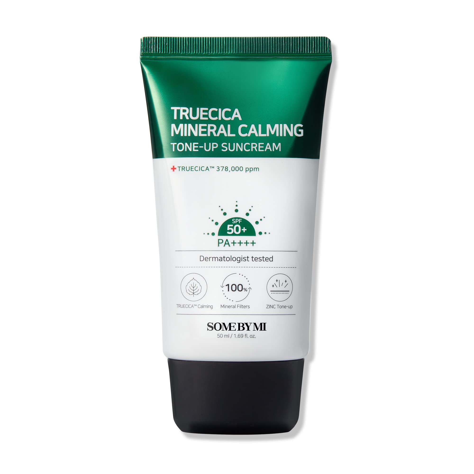 SOME BY MI Truecica Mineral Suncream bottle with reef-friendly SPF protection.