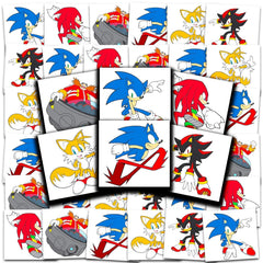 Officially licensed Sonic merchandise tattoos, perfect as party favors or stocking stuffers.