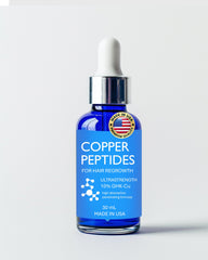 Sonora Copper Peptides liposome technology close-up highlights advanced delivery to hair follicles.