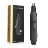 Soonsell electric nose hair trimmer front view, compact for travel and quick grooming.