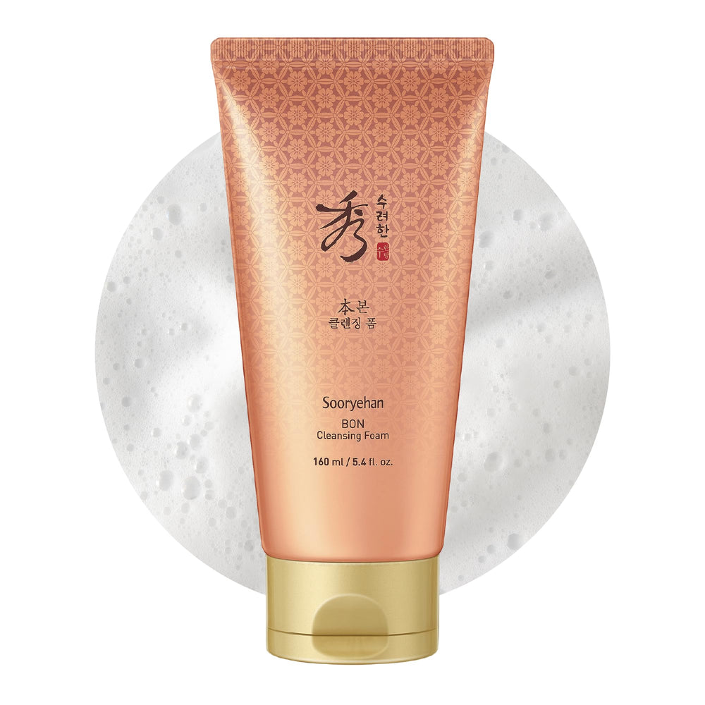 Sooryehan Bon Cleansing Foam bottle pour for gentle cleansing and refreshment