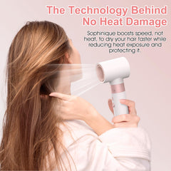 Sophinique 6-in-1 pink detangle brush for smooth brushing