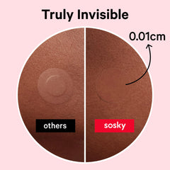 Sosky hydrocolloid acne patches provide fast-action protection for blemishes.