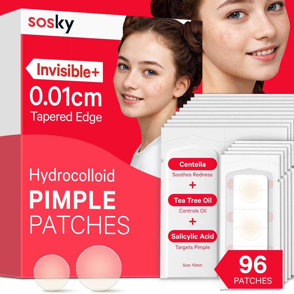 Sosky Pimple Patches invisible 0-01cm on skin for discreet spot treatment