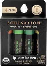 SOULSATION lip balm set eucalyptus mint, hydrating shield for dry lips.