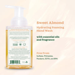 South Of France SoF hydrating foaming hand wash lather close-up shows creamy foam and moisture.