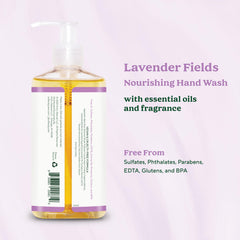 South Of France SoF Nourishing Hand Wash bottle pump closeup - rich oils nourish hands