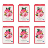 South Of France SoF Wild Rose bar soap lather delivers a creamy cleanse.