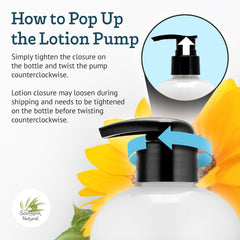 Hands applying Southern Natural Goat Milk Lotion for gentle daily moisturization.