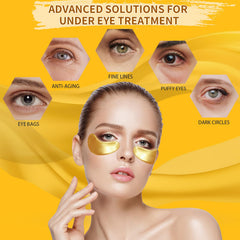 Souwixlum 24K gold eye mask targets dark circles with brightening hydration.