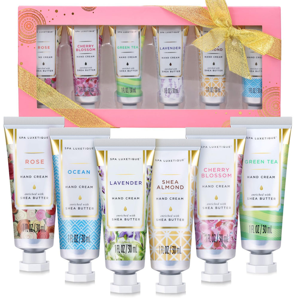 Spa Luxetique Hand Cream Gift Set packaging shows premium gift-ready presentation