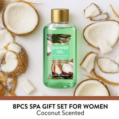 Spa Luxetique tropical coconut shower gel bottle with refreshing lather