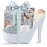 Spa Luxetique World valentines gift set box open, showcasing tropical spa pampering.