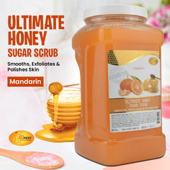 SPA REDI Sugar Scrub texture close-up highlights sugar crystals for gentle polish.