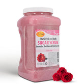 SPA REDI Sugar Scrub Sensual Rose jar showcases creamy texture and luxurious rose aroma.