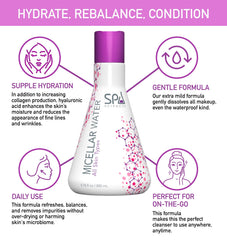 SPA SCIENCES Micellar Water dissolving makeup gently, including waterproof formulas.