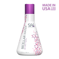 SPA SCIENCES Micellar Water on-the-go pack, convenient cleansing after workouts.