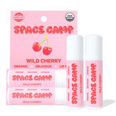 Space Camp Wellness jumbo lip balm wild cherry cap for on-the-go hydration