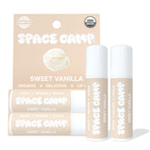 Space Camp Wellness jumbo lip balm sweet vanilla tube for velvety, hydrated lips.