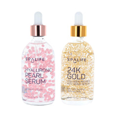 SpaLife 24K Gold Collagen serum bottle for radiant, firm-feeling skin.