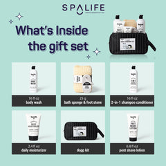SpaLife glacial water body wash bottle for a refreshing start