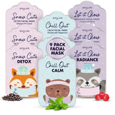 SpaLife holiday gift-tag mask pack front, ready for gifting this season.