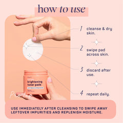 SpaLife Love & Light Toner Pads Hyaluronic acid for lightweight hydration.