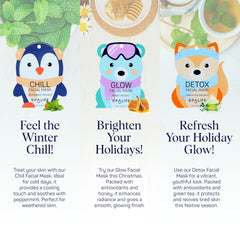 SpaLife Snow Buddies peppermint leaf for a cooling sensation.