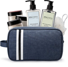 SPALUSIVE luxury spa gift set for men in gift box, ideal for at-home pampering.