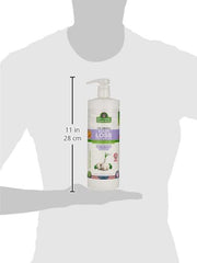 Spanish Garden Original Garlic Hair Loss Shampoo packaging showcases a 946 ml bottle
