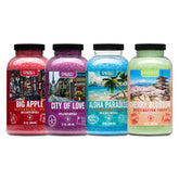 Spazazz Destinations Aloha Paradise crystal bowl releases tropical aroma for a relaxing spa soak.